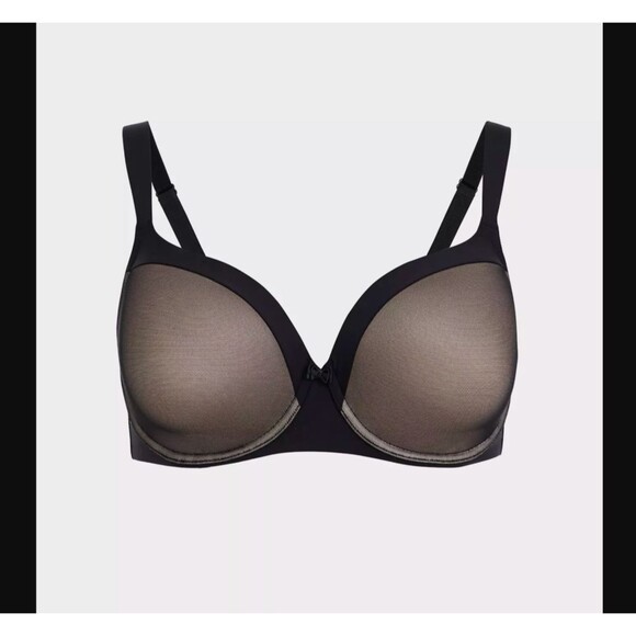 Torrid Balconette Bra 42D Black Nude Underwire T-Shirt Mesh Lined Wide Strap NWT - Picture 6 of 6